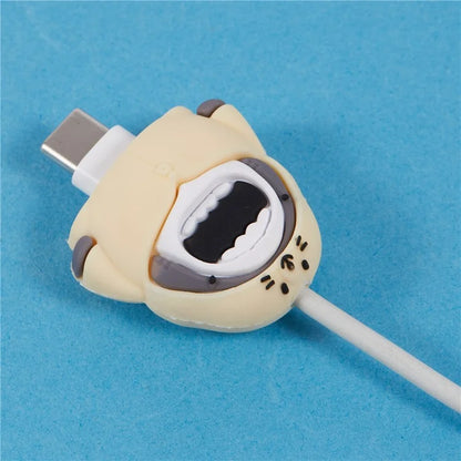Cute Cartoon Data Cable Protector Prevent Breakage Charging Cord Saver Silicone Case