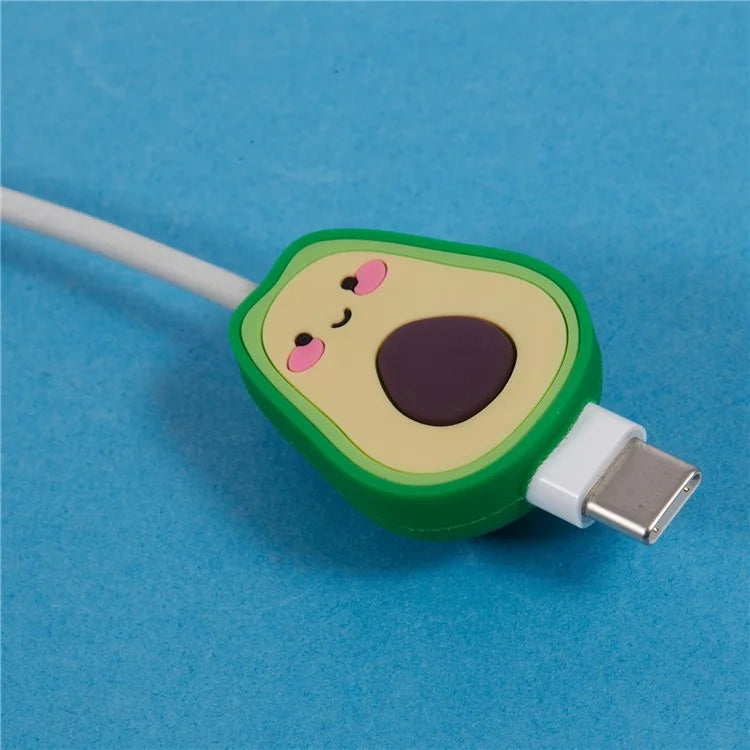 Cute Cartoon Data Cable Protector Prevent Breakage Charging Cord Saver Silicone Case