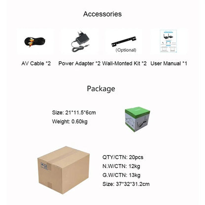 MEASY AV230 300m Range 2.4G Wireless HD Video Transmitter and Receiver with IR Antenna