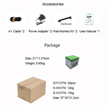 MEASY AV220 200m Range 2.4G Wireless HD Video Transmitter and Receiver with IR Antenna