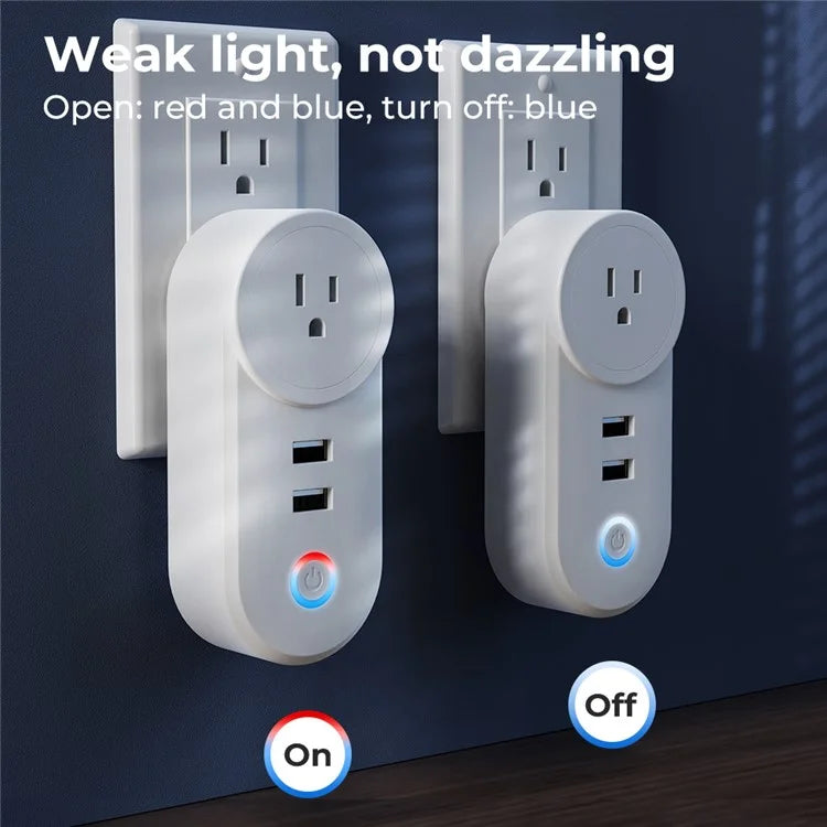 Tuya Bluetooth+Wifi Smart Plug 16A Power Socket Wall Charger with USB Port