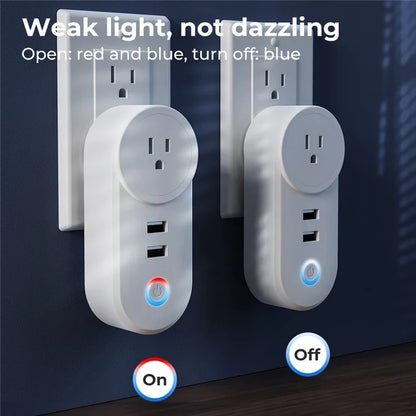 Tuya Bluetooth+Wifi Smart Plug 16A Power Socket Wall Charger with USB Port