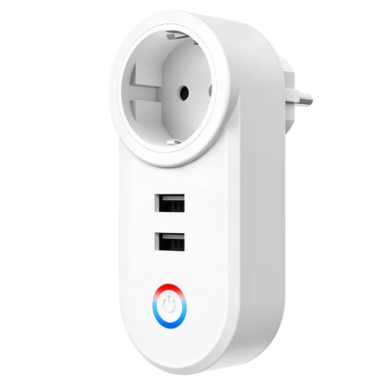 Tuya Bluetooth+Wifi Smart Plug 16A Power Socket Wall Charger with USB Port