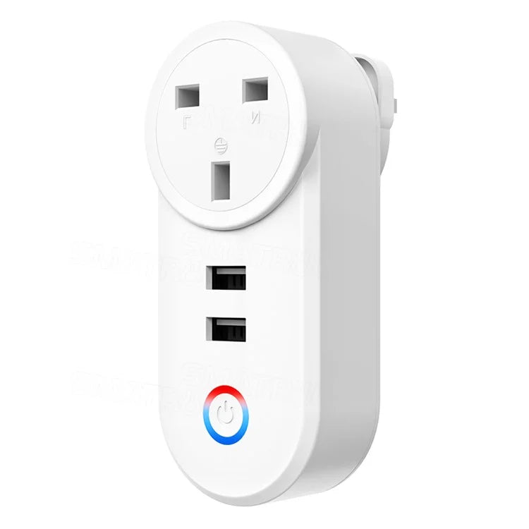 Tuya Bluetooth+Wifi Smart Plug 16A Power Socket Wall Charger with USB Port