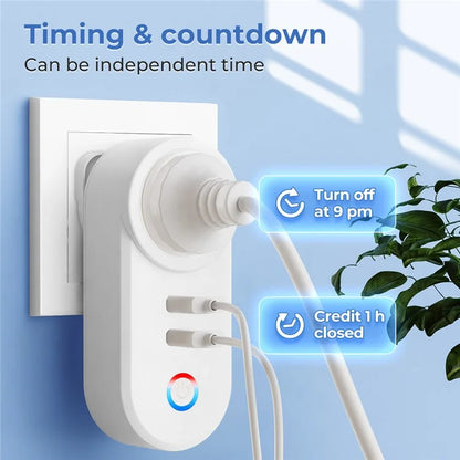Tuya Bluetooth+Wifi Smart Plug 16A Power Socket Wall Charger with USB Port