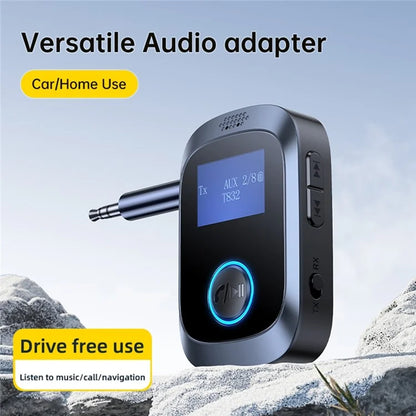 C85 Car Audio Bluetooth Transmitter Receiver 3.5mm Aux Adapter for Speaker Amplifier