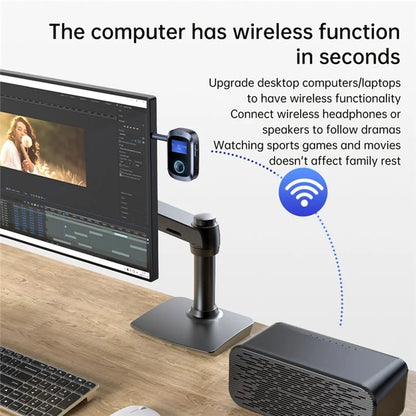 C85 Car Audio Bluetooth Transmitter Receiver 3.5mm Aux Adapter for Speaker Amplifier