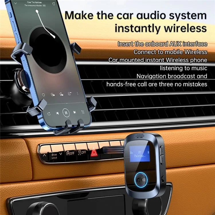 C85 Car Audio Bluetooth Transmitter Receiver 3.5mm Aux Adapter for Speaker Amplifier