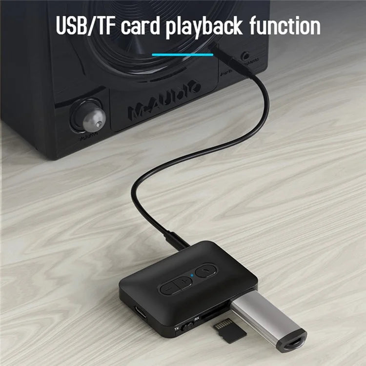 B58 Bluetooth 5.4 Transmitter Receiver MP3 AUX Adapter for TV / Computer