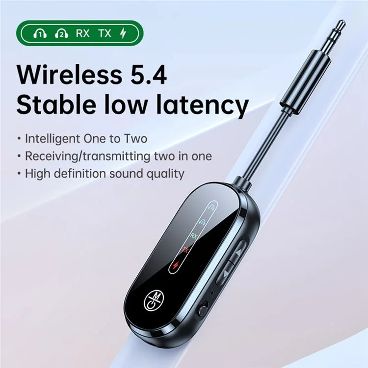 C83PRO 3.5mm AUX Adapter Bluetooth 5.4 Transmitter Receiver for Connecting 2 Wireless Devices