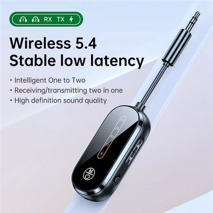 C83PRO 3.5mm AUX Adapter Bluetooth 5.4 Transmitter Receiver for Connecting 2 Wireless Devices