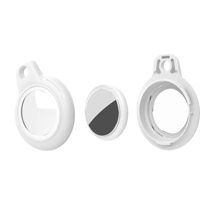 For AirTag Waterproof Case Hard PC Protective Cover Holder with Keychain