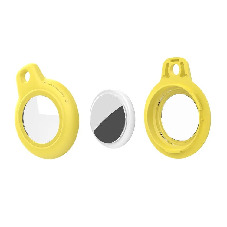 For AirTag Waterproof Case Hard PC Protective Cover Holder with Keychain