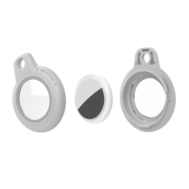 For AirTag Waterproof Case Hard PC Protective Cover Holder with Keychain