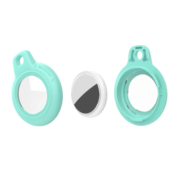 For AirTag Waterproof Case Hard PC Protective Cover Holder with Keychain