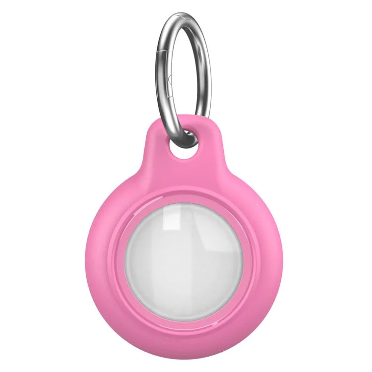 For AirTag Waterproof Case Hard PC Protective Cover Holder with Keychain