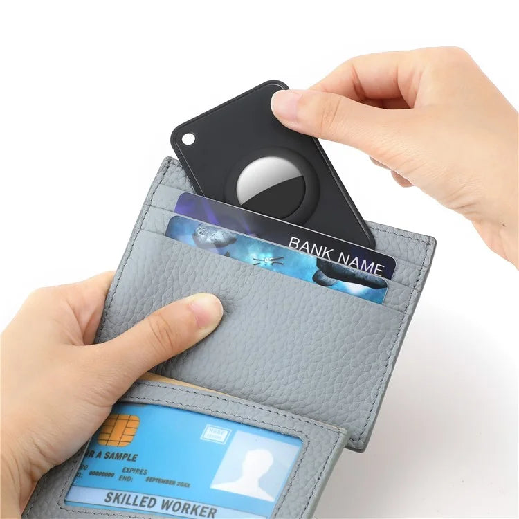 For AirTag Bluetooth Tracker Wallet Holder Card Slim Card Insert Attachment Anti-Lost