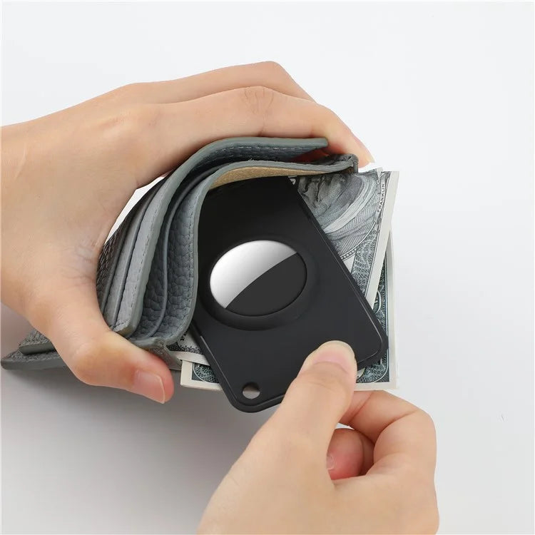 For AirTag Bluetooth Tracker Wallet Holder Card Slim Card Insert Attachment Anti-Lost