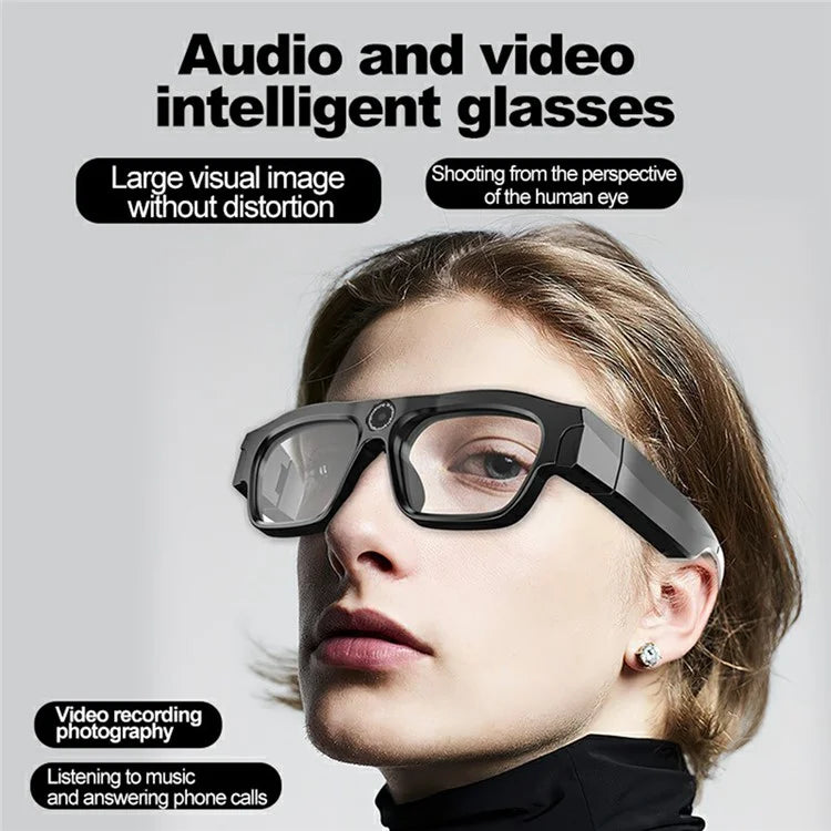XV18 4K Camera Smart Glasses Bluetooth Sports Earphone without Memory Card (CE Certified)