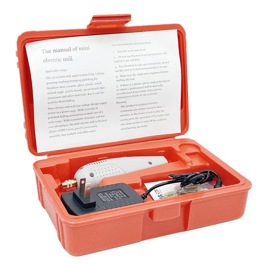 P500-1 12000RPM Mini Electric Grinder with 5 Drill Bits Kit Set for Carving Polishing