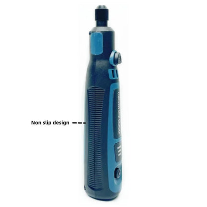 3-Speed Adjustable Cordless Mini Grinder with Copper Chuck Engraving Needle Drill Bit Set