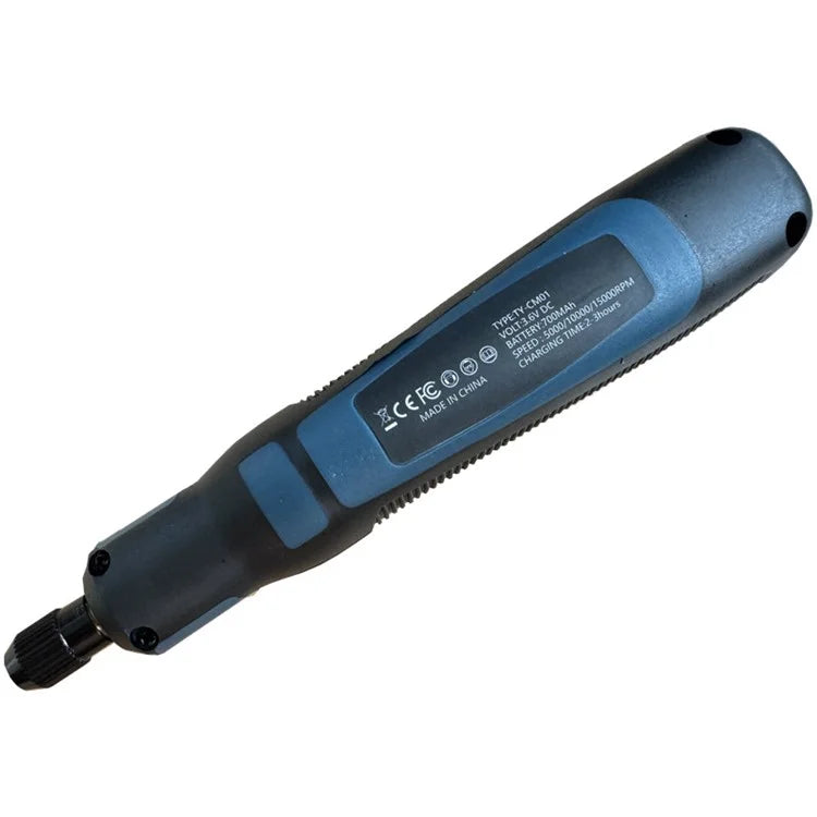 3-Speed Adjustable Cordless Mini Grinder with Copper Chuck Engraving Needle Drill Bit Set