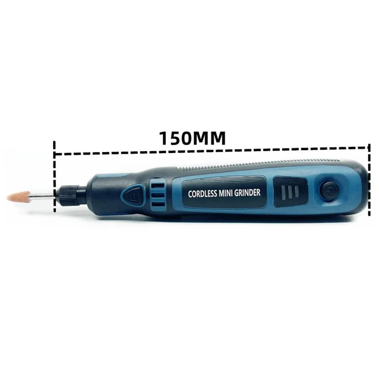 3-Speed Adjustable Cordless Mini Grinder with Copper Chuck Engraving Needle Drill Bit Set