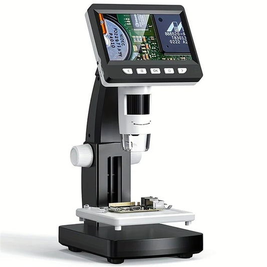 306 2MP Digital Microscope Camera 4.3 inch Screen 1000X Magnification Kids Microscope Video Recorder