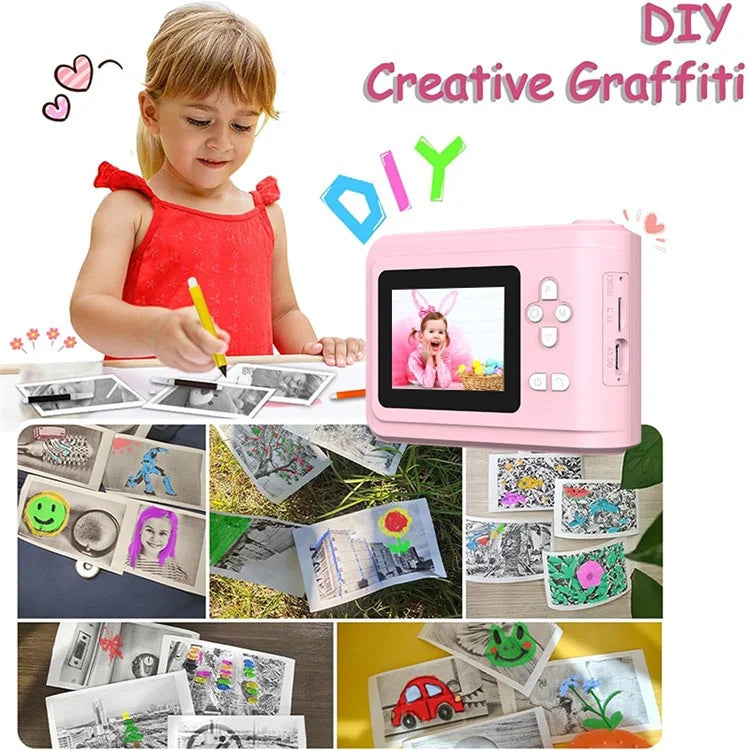 S7 2.4-inch Screen Mini Children HD Instant Camera Portable Photo Printer