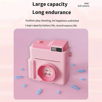 LK002 2.4-inch Screen Children HD Digital Camera Mini Inkless Photo Printer