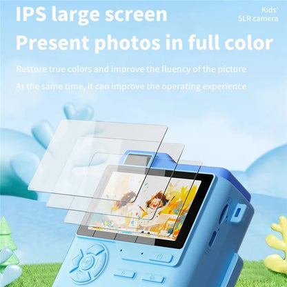 LK002 2.4-inch Screen Children HD Digital Camera Mini Inkless Photo Printer