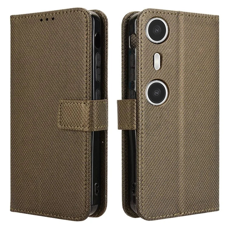 For XREAL Beam Pro Case PU Leather Diamond Texture Wallet Phone Cover