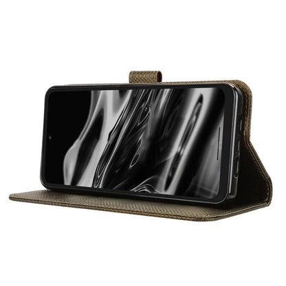 For XREAL Beam Pro Case PU Leather Diamond Texture Wallet Phone Cover
