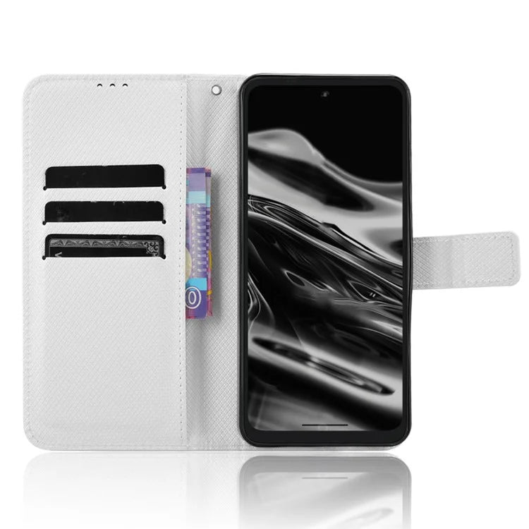 For XREAL Beam Pro Case PU Leather Diamond Texture Wallet Phone Cover