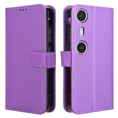 For XREAL Beam Pro Case PU Leather Diamond Texture Wallet Phone Cover