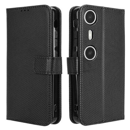 For XREAL Beam Pro Case PU Leather Diamond Texture Wallet Phone Cover