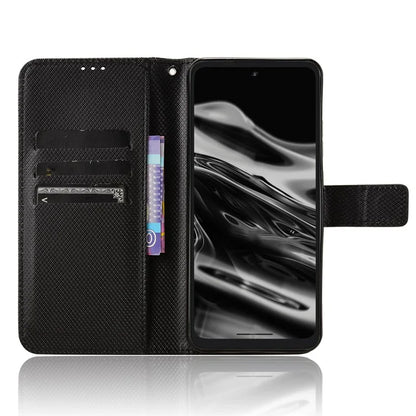 For XREAL Beam Pro Case PU Leather Diamond Texture Wallet Phone Cover