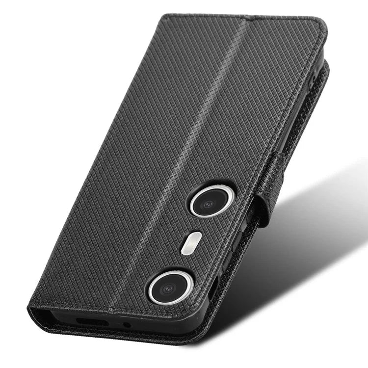 For XREAL Beam Pro Case PU Leather Diamond Texture Wallet Phone Cover