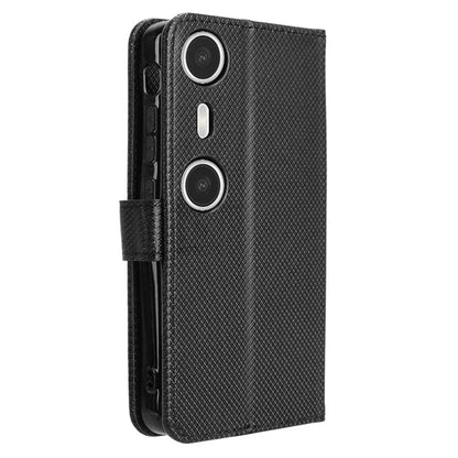 For XREAL Beam Pro Case PU Leather Diamond Texture Wallet Phone Cover