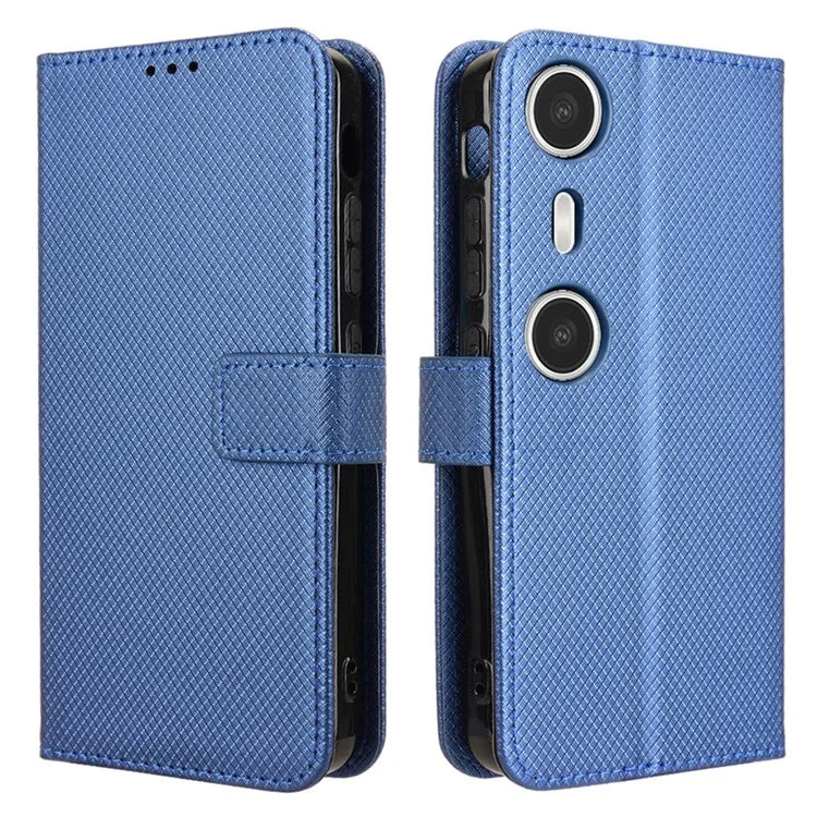 For XREAL Beam Pro Case PU Leather Diamond Texture Wallet Phone Cover