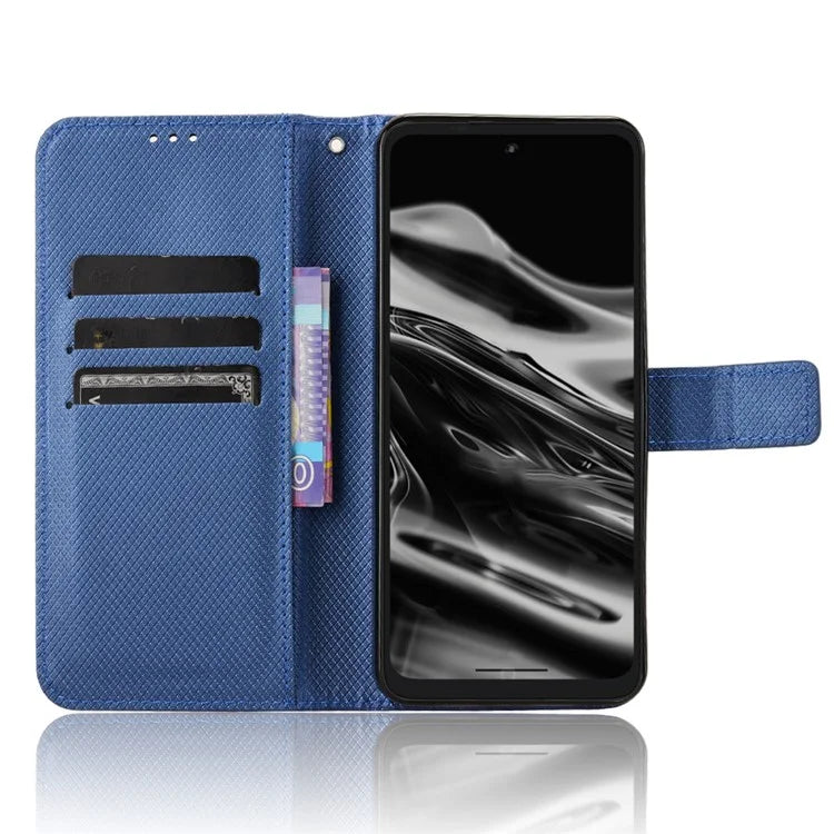 For XREAL Beam Pro Case PU Leather Diamond Texture Wallet Phone Cover