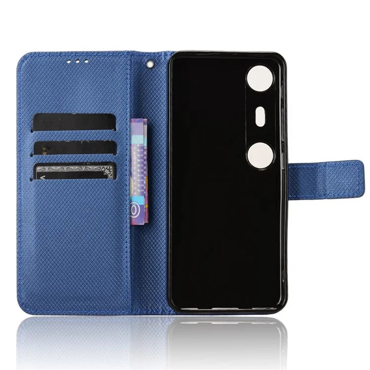 For XREAL Beam Pro Case PU Leather Diamond Texture Wallet Phone Cover