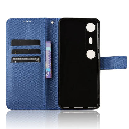 For XREAL Beam Pro Case PU Leather Diamond Texture Wallet Phone Cover