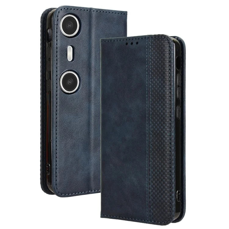 For XREAL Beam Pro Leather Case Wallet Stand Retro Texture Phone Cover