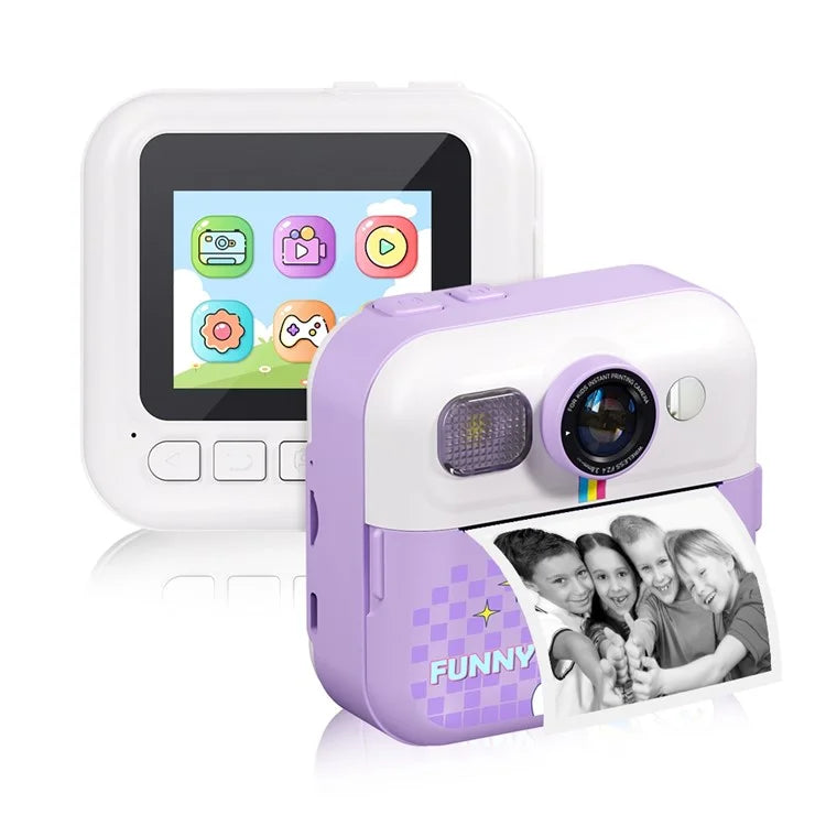 CP02 2.4-inch Screen Kids HD Digital Camera Mini Thermal Photo Printer