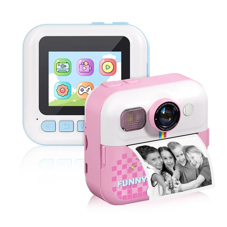 CP02 2.4-inch Screen Kids HD Digital Camera Mini Thermal Photo Printer