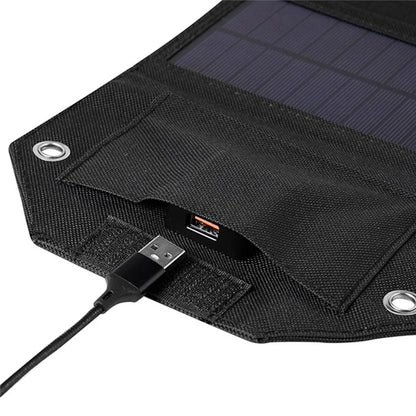 SPB5Z Foldable 5 Solar Panel Charger 10W 5V Portable Solar Charger for Outdoor Hiking Camping