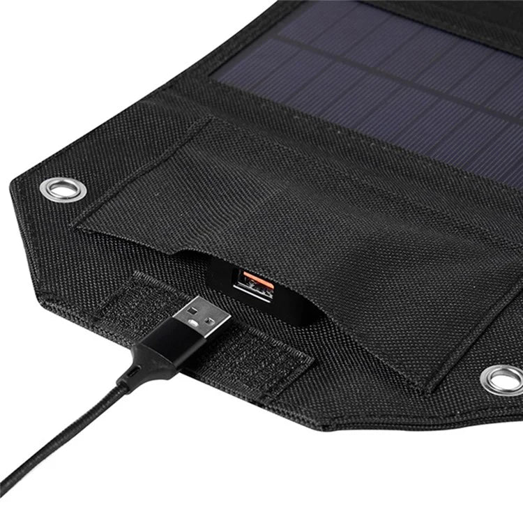SPB6Z Foldable 6 Solar Panel Charger 12W 5V Portable Solar Charger for Outdoor Hiking Camping