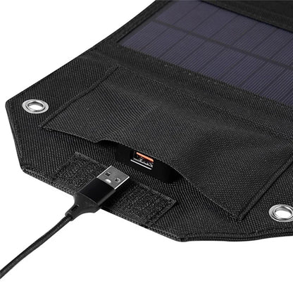 SPB6Z Foldable 6 Solar Panel Charger 12W 5V Portable Solar Charger for Outdoor Hiking Camping