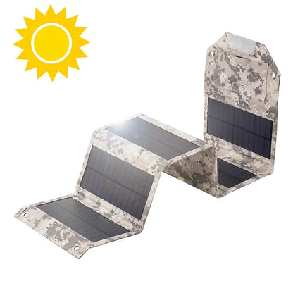 SPB6Z Foldable 6 Solar Panel Charger 12W 5V Portable Solar Charger for Outdoor Hiking Camping